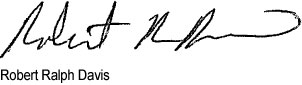 Robert Ralph Davis